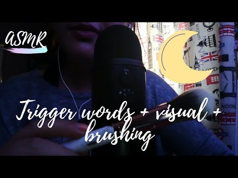 ASMR Trigger words, visuals and brushing