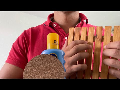 ASMR ~ 100 Subscribers Special! Cork & Wood Tapping + Liquid Sounds