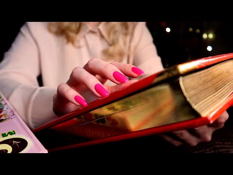 ASMR Gentle Tapping, Scratching and Flipping Pages for Sleep 📚 Tapping on Books!