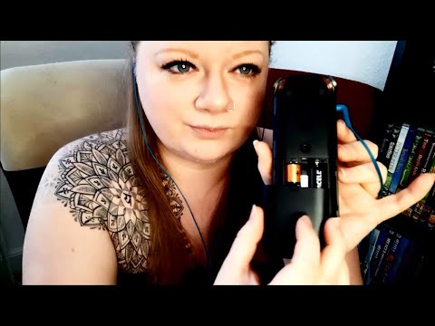 ASMR Tascam Handling| Tapping, Scratching on Tascam & the "ear" Mics (No talk) The old into is back!