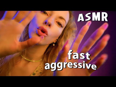 ASMR Fast Aggressive Mouth Sounds UpClose, Nail Tapping, Hand Movements and More ASMR