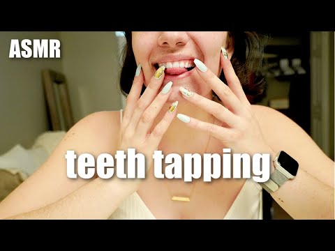 ASMR | teeth tapping, mouth sounds & gentle whispers | ASMRbyJ