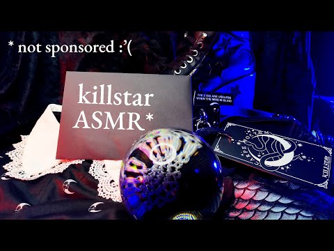 ASMR Whispered Killstar haul - fabric sounds, tapping, rambling