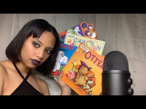 ASMR:|| HALLOWEEN BOOK READING 🎃 || (tapping + whispered rambles)