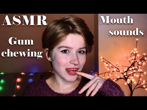 АСМР жую жвачку 😋 Звуки рта, итинг 🍬 / ASMR satisfying gum chewing 😋 Tingly mouth sounds, eating 🍬