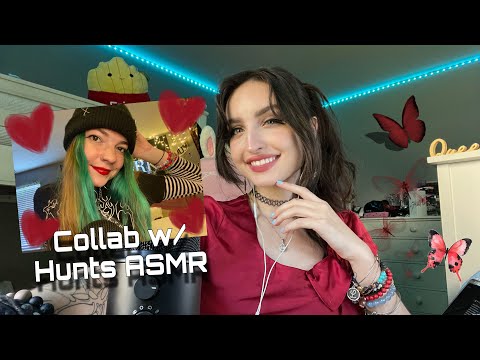 ASMR | Fast Aggressive Fabric Scratching, Upclose Mouth Sounds, Hand Sounds, Collab w/ @HuntsASMR
