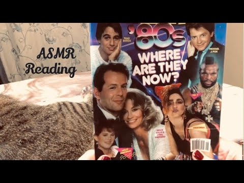 ASMR soft spoken, reading (about 1980’s) magazine page turning, pencil tracing etc w commentary.