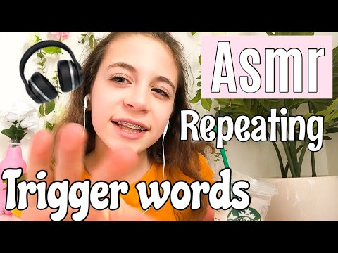 ASMR| repeating Trigger Words (stipple, clickity- click, coconut, etc.)