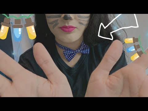 ASMR Kitty Cat Girlfriend Roleplay With Hand Movements and Repeating Words - Meow!