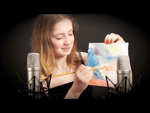 🎨 ASMR Painting On Canvas For Tingles & Sleep ✨💤 (Whispering) 😴