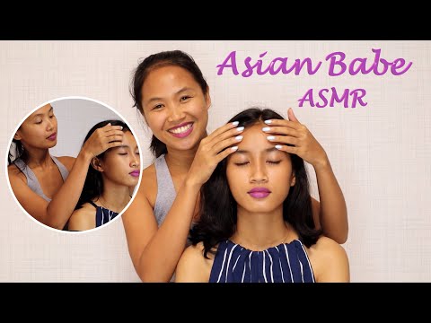 ASMR Relaxing Face Tickle massage with Jeanne! 😌😴