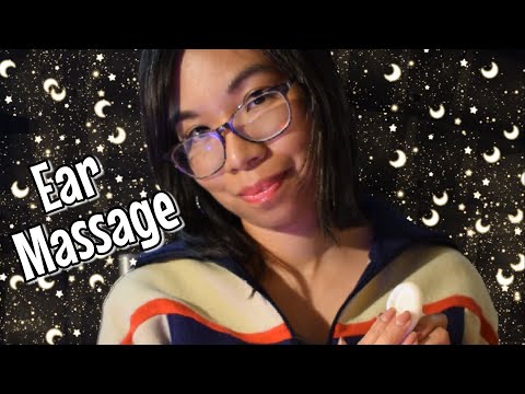 ASMR: Ear Massage 👂(+ Minimal Soft-Speaking & Layered Sounds) [Binaural]