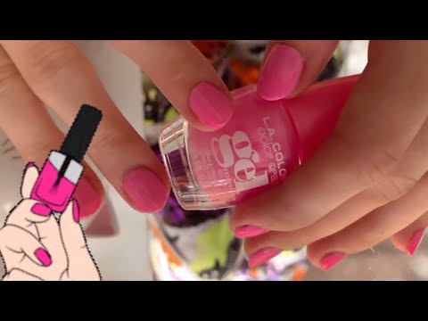 ASMR Painting My Nails 💅 (Voice over triggers!)