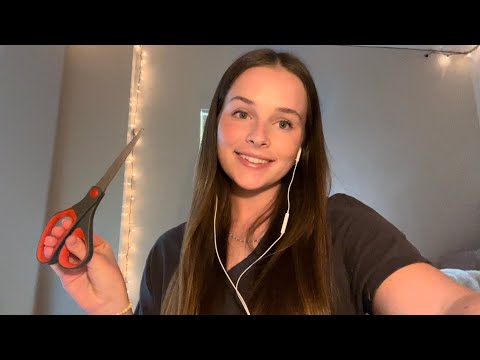 Asmr✨hand movements, plucking, mouth sounds, tapping, scratching, tracing, brushing