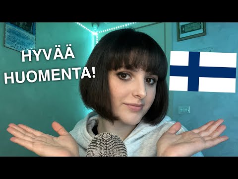 ASMR Teaching You Basic Finnish 🇫🇮 (Opetan sinulle suomen alkeita)