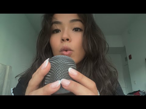ASMR | plucking, mouth sounds & inaudible whispers