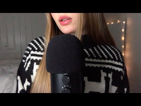 ASMR Christmas/winter trigger words with relaxing hand movements🎄☃️