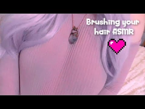Brushing your hair by the fireplace (mini ASMR video) Up Close Personal Attention
