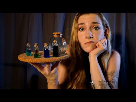 ASMR | Prop 'Potion' Bottle Cleaning 🧼🦠 | Liquid & bubble sounds, glass tapping, whispered