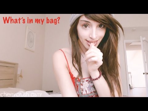 asmr // Sleepy Relaxing Sounds // What's in my bag?