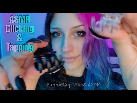 ASMR Tongue Clicking and Tapping | Teeth Chattering, Tongue Ring Sounds, Wood Tapping