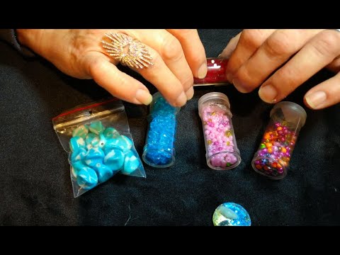 ASMR Show and Tell: Bad Earring Crafting In Beads And Resin