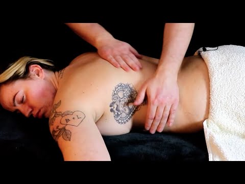 ASMR Relaxing Deep Tissue Back Massage with Soothing Music For a perfect nights sleep [No Talking]