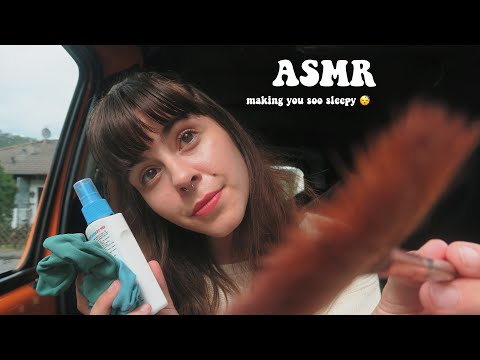Sleepy trigger in my tiny van ASMR (ten random trigger to help you fall asleep)