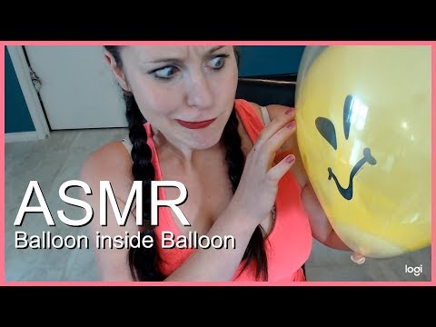 ASMR Blowing balloon inside of balloon