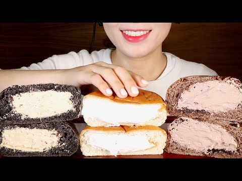 ASMR Yonsei Fresh Cream Bread Mukbang | Korean Convenience Store Viral Food