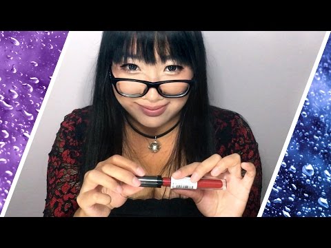 ASMR Liquid Lipstick Application ~ Makeup and Mouth Sounds