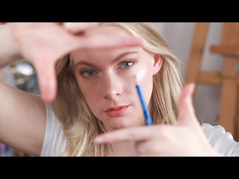 ASMR Art Class Draws You (Realistic Binaural Layered Drawing Sounds, Soft Spoken New Zealand Accent)