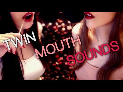 ASMR TWIN MOUTH SOUNDS 💗 Eating, Kissing, and Breathing Sounds 💗