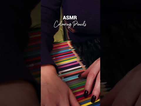 ASMR Colouring Pencils ✏️ #ASMR #ASMRShorts