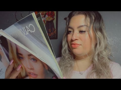 ASMR| Magazine page flipping- crinkles & whispers for relaxation 😴