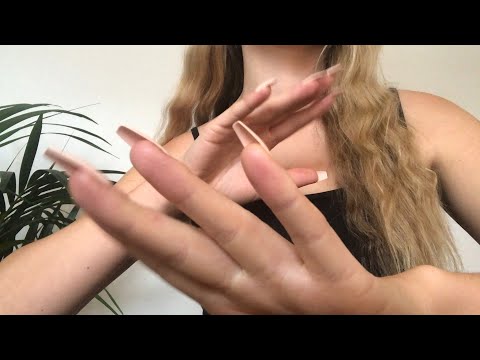 ASMR hand movements & mouth sounds for sleep🌱💤| no talking | finger flutters, ..