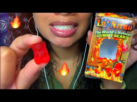Trying The Hottest Gummy Bear In the world 🔥 🐻 lil’ nitro