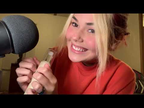 My First ASMR video - close whispering AND tapping