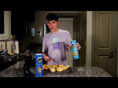 How many Pringles are in a Pringles can? ASMR
