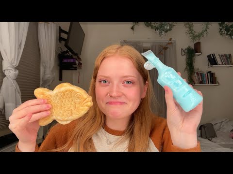 Eating 5 different cool ice creams ~ ASMR (eating sounds) 🍦💙🐠