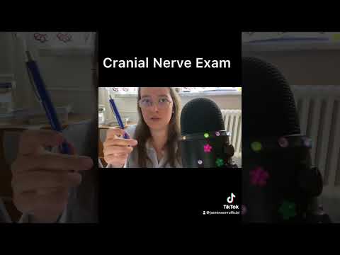 Cranial Nerve Exam 👩🏻‍⚕️😴 #shorts #shortsvideo #asmr