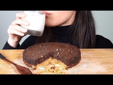 ASMR: Dairy and Gluten Free Choc Cheesecake ~ Small Bites, Slow Eating, Soft Sounds (No Talking)