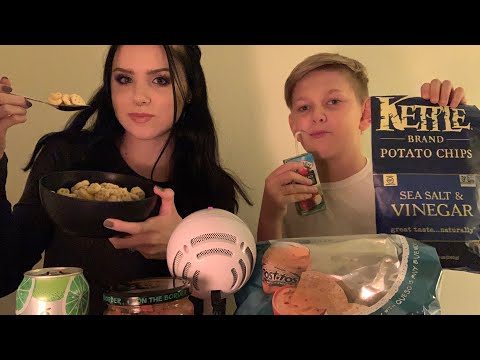 ASMR MUKBANG WITH MY STEPSON 💌 ft. Crunching, slurping, and fizzing