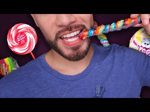 ASMR - 1 HOUR INTENSE Candy Eating (Male Whisper)