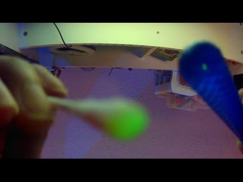 ASMR touching the camera with different objects