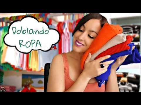 Asmr | DOBLO Y ACOMODO ROPA- SECRET SANTA!