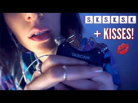 ASMR 🎧 13 minutes of SKSKSK and Kisses! 💋 EAR TO EAR!