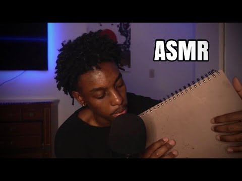 [ASMR] ultimate tapping sounds using a sketchbook for sleep/relaxation