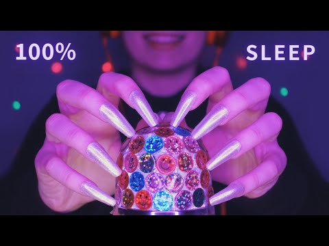 Asmr Mic Scratching - Brain Scratching & Tapping with Rhinestones on Mic No Talking for Sleep