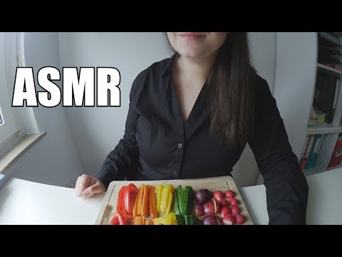 ASMR - CRUNCHY VEGETABLES MUKBANG 먹방 (with talking) *eating sounds* german/deutsch